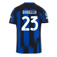 Pánský Fotbalový dres Inter Milan Nicolo Barella #23 2023-24 Domácí Krátký Rukáv